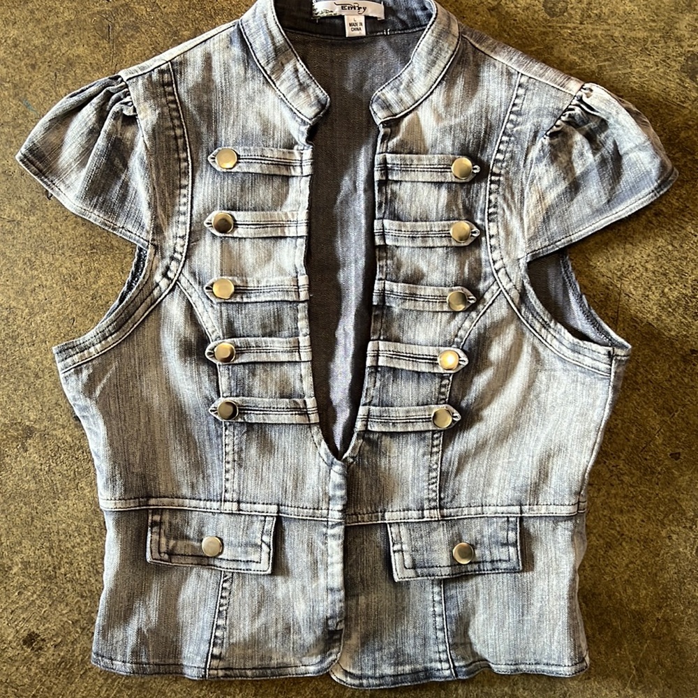 ENTRY industrial style denim vest